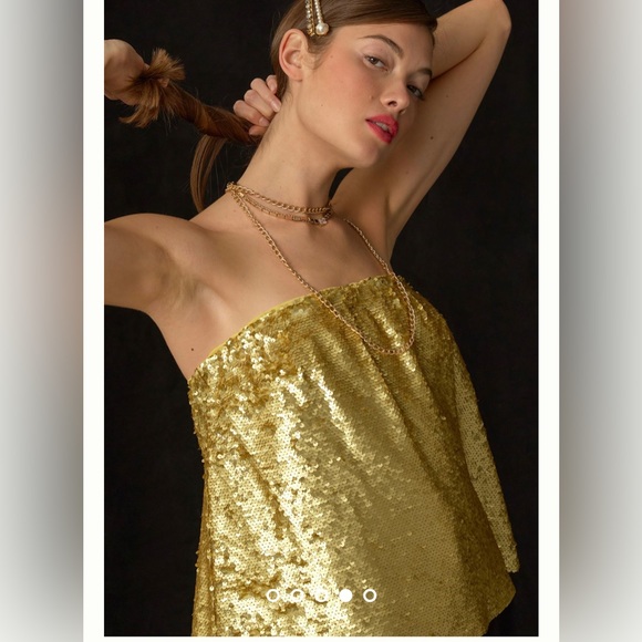 ANTHROPOLOGIE Sequin Tube Top NWT - Picture 3 of 3